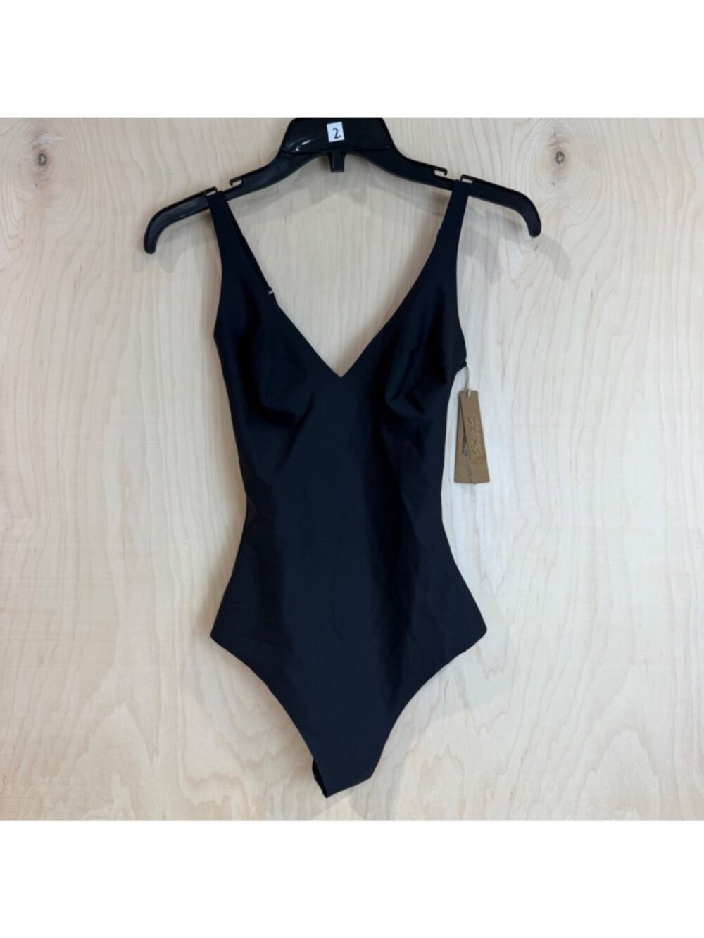 NWT SKIMS BODY PLUNGE BODYSUIT ONYX SZ XL - Picture 2 of 4